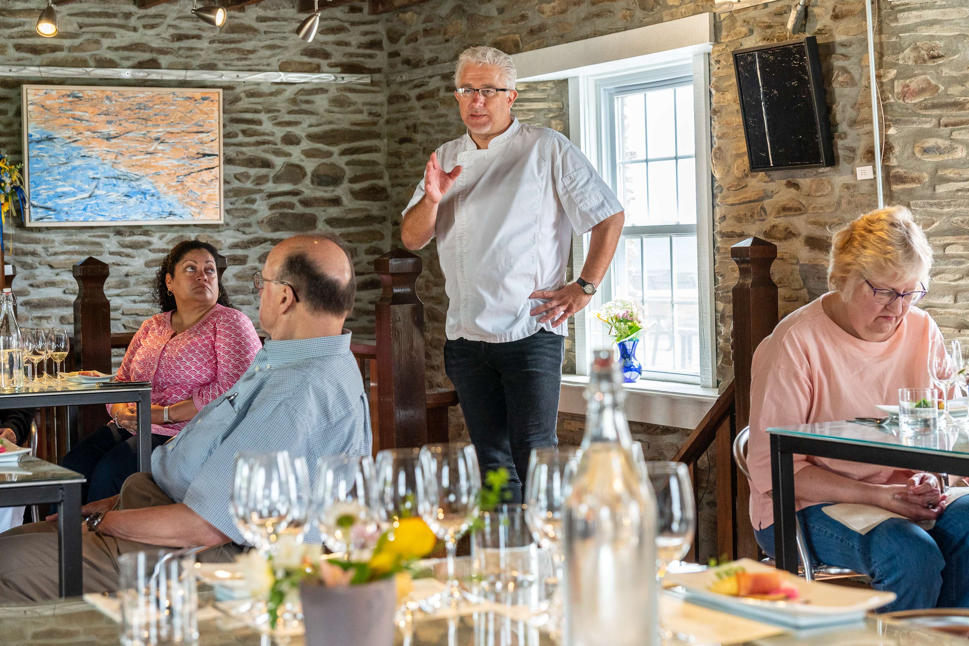 Erwin from cafe Katja in the 1886 tasting room.