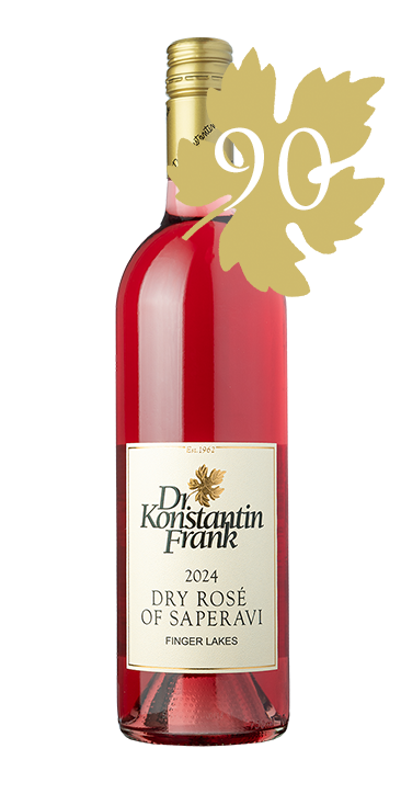 2024 Dry Rose of Saperavi bottle with 90 points